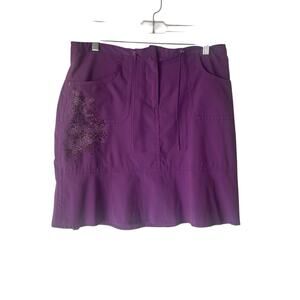 Lole Women's Size 8 Purple Outdoor Activewear Above Knee Skirt